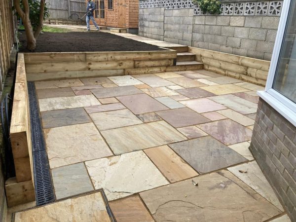 New patio in Broom Hill, Kent