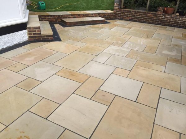 New patio in Sidlow, Surrey